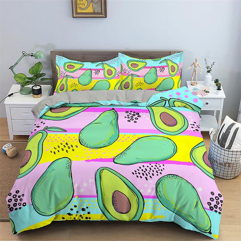 Comforter 3D Unicorn Cartoon Style Bedding Set Luxury Twin Full For Kids Boys Girls Comforter Home Textile