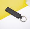 Cross PU Leather Keychain with Double-Sided Stitching: Customizable Logo Leather Pendant for Men and Women Car Keyring