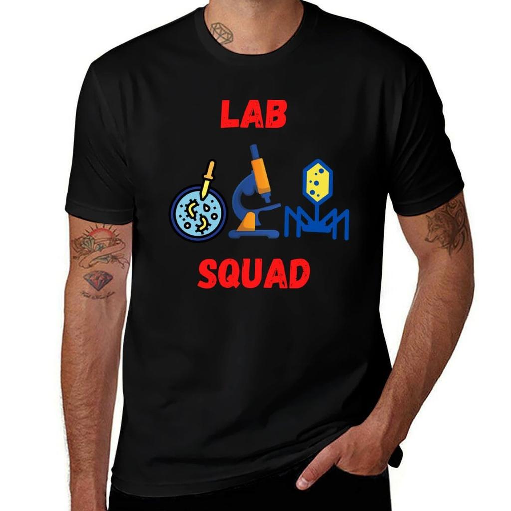 LAB SQUAD MEDICAL LABORATORY SCIENTIST FUNNY TShirt Large Size Loose Casual Tee