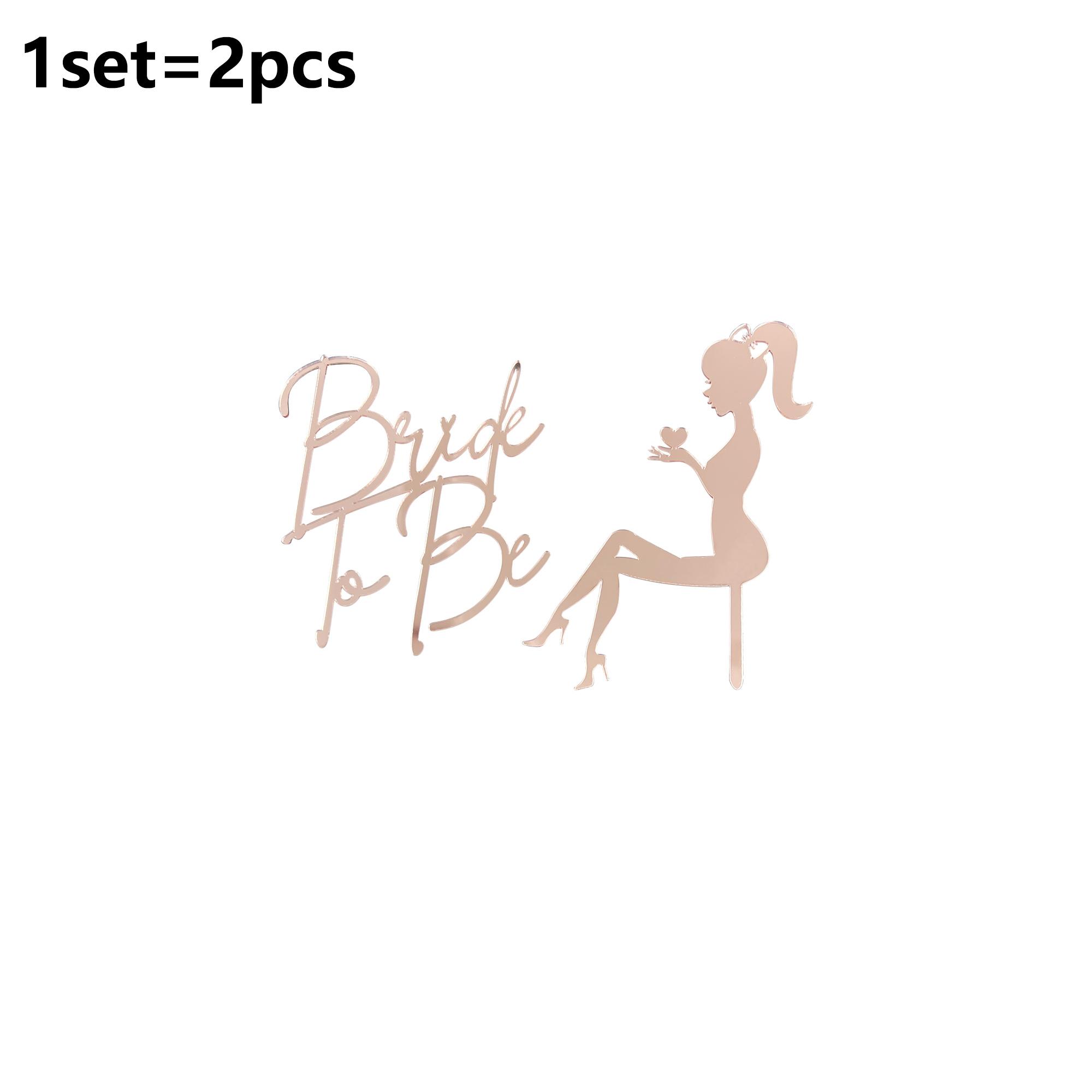 

1set Acrylic Bride To Be High Heels Cake Topper for Wedding Bride Party DIY Cake Dessert Decoration Supplies 1set