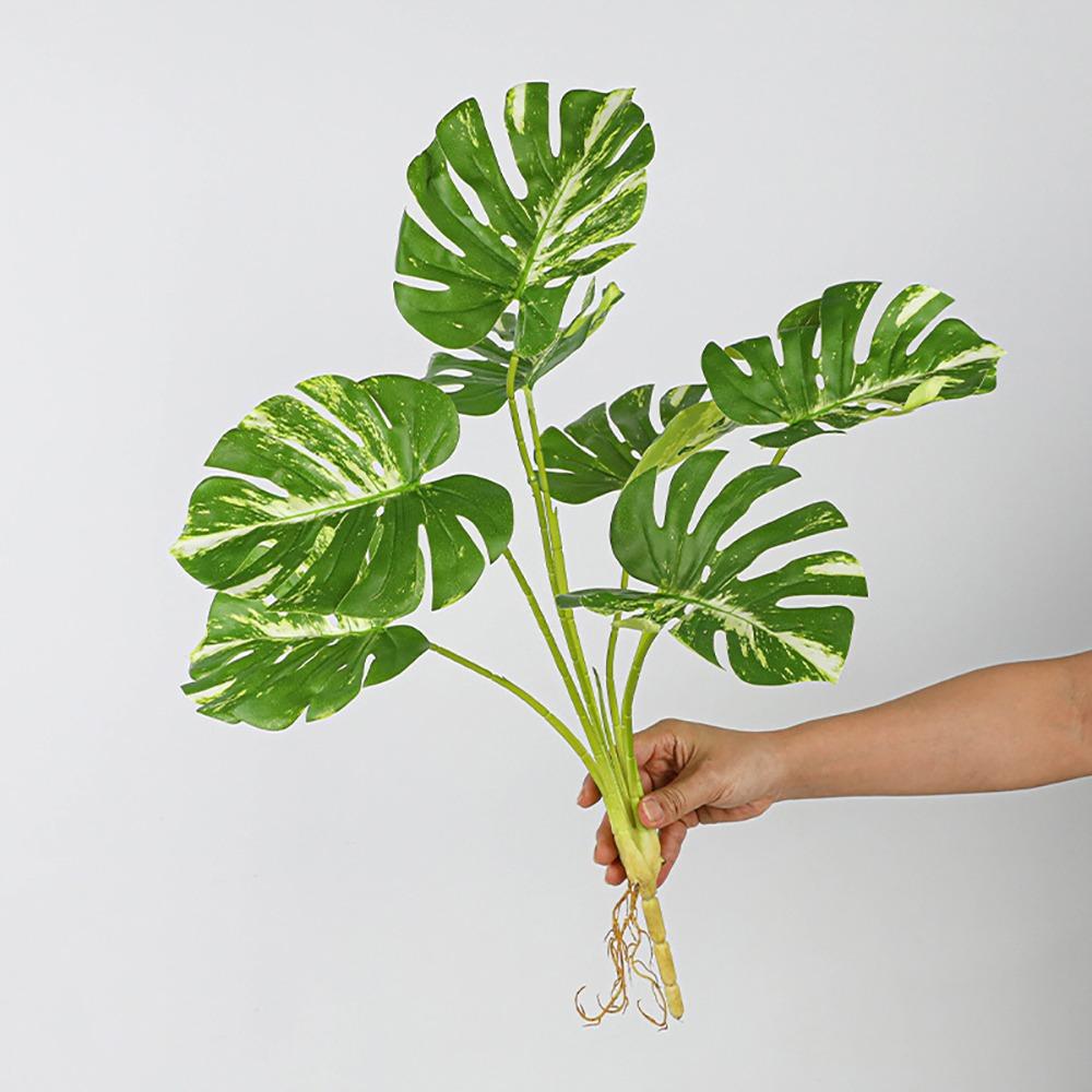 Large Size Artificial Plant 7 Heads Simulation Turtle Leaf Fake Greenery  Leaf  Photo Props