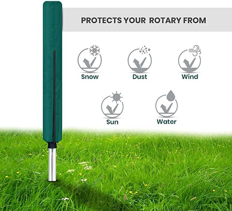 Outdoor Rotary Clothes Dryer Cover Waterproof Dustproof For Garden Patio Use