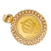 K24 Pure Gold Coin Pendant Top Crown Cut Kihei Frame K18 Engraved [SPERANZA] 1/25oz 2-sided