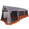 Family Tent Gray and Orange 620 X 322 X 240 Cm Polyester