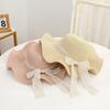 Fashion Uv Protection Women Sun Hat Wide Brim Bow Ribbons Summer Beach Hat Foldable Breathable Travel Straw Cap