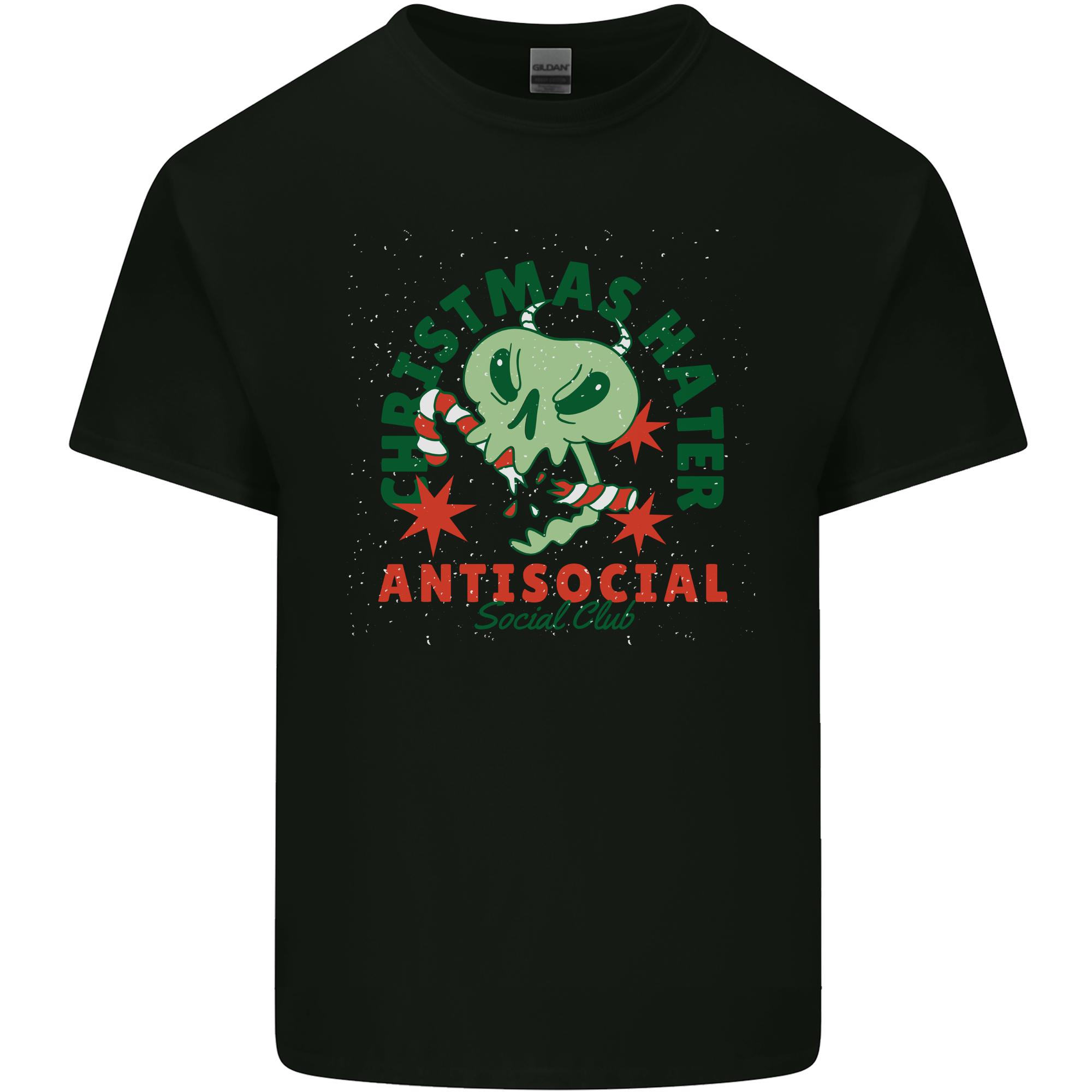 Christmas Hater Bah Humbug Antisocial Xmas Unisexs Light Cotton TShirt S