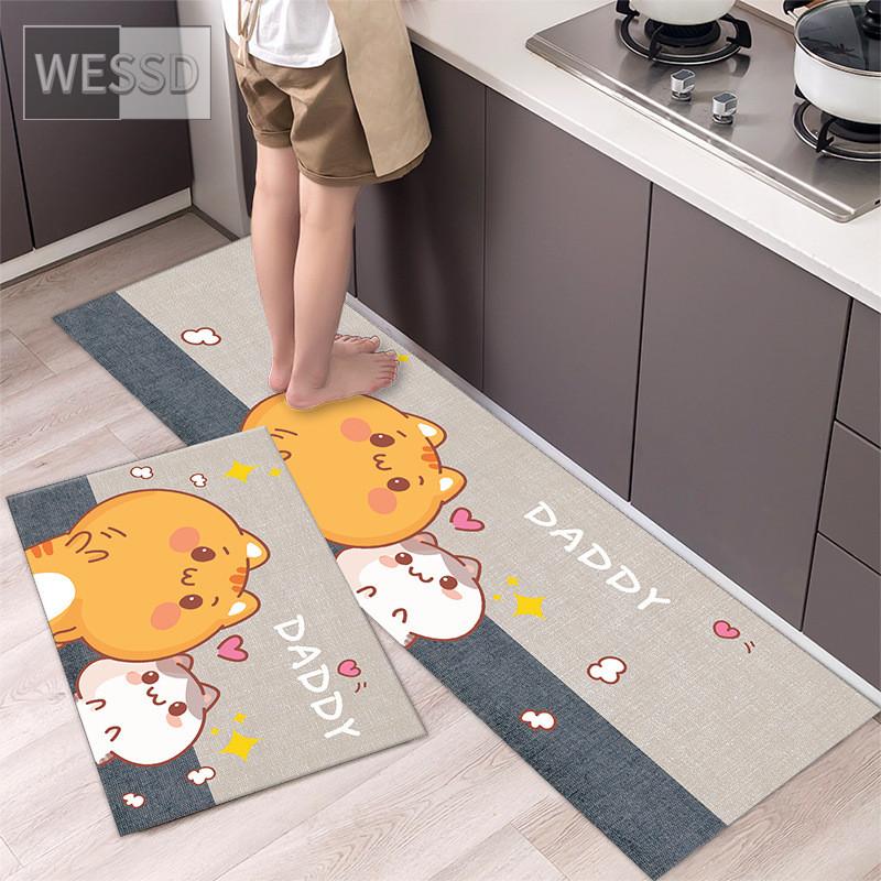 Roztomilá dlouhá podložka do kuchyně Koberec omyvatelná protiskluzová 40x60cm 40x120cm 2dílné sady kuchyňských koberců předsíňové podložky malé dlouhé
