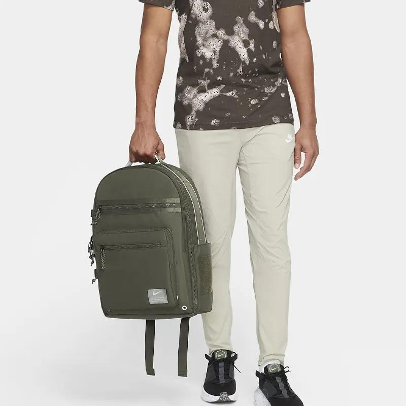 Nike Fabric Backpack Regular Unisex Khaki Green / Mica Green (Unisex) Backpacks CK2663 325