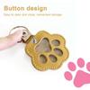 Pet Paw Keychain Cat Hair Storage Container Portable Keychain Pendant Homemade Pet Memorial Keychain Cute Paw Shape Bag Pendant