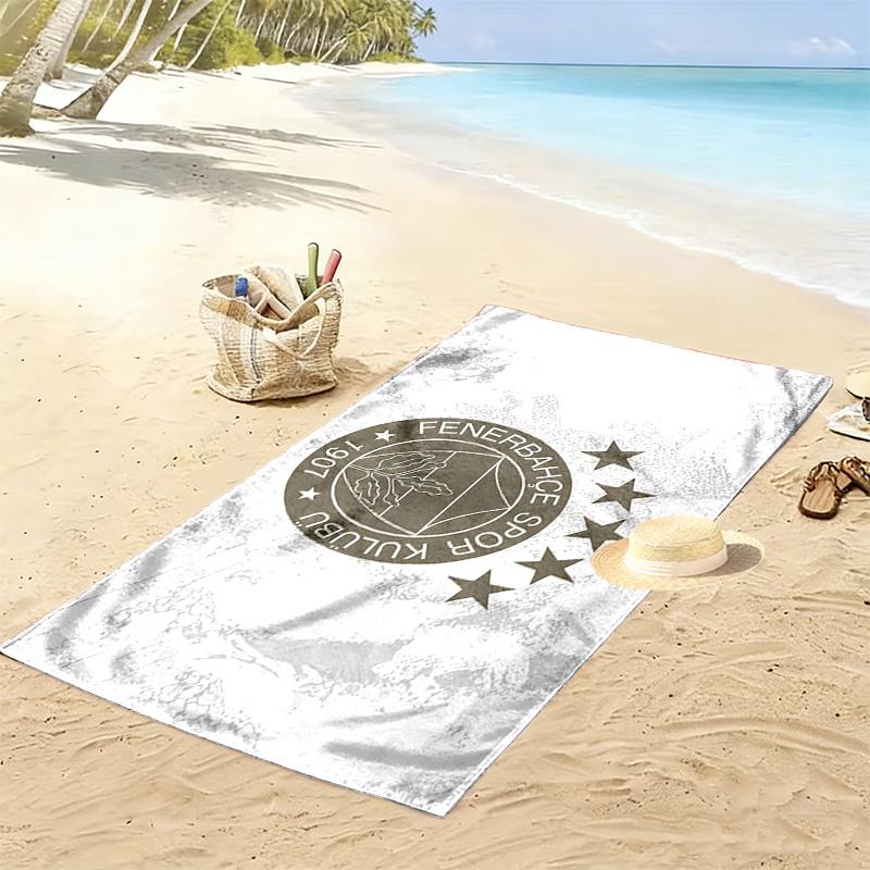 Fenerbahce Print Beach Towel, Large Soft Quick Dry Towel for Beach Camping Swimming