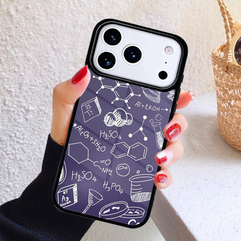 Science Chemistry Formulas Phone Case For iPhone 17 Air 16 15 14 13 12 11 Pro Max Plus