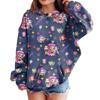 Sweatshirts For Teen Girls Hoodies Long Sleeve Drawstring Pullover Cute Printed Hoodie Top