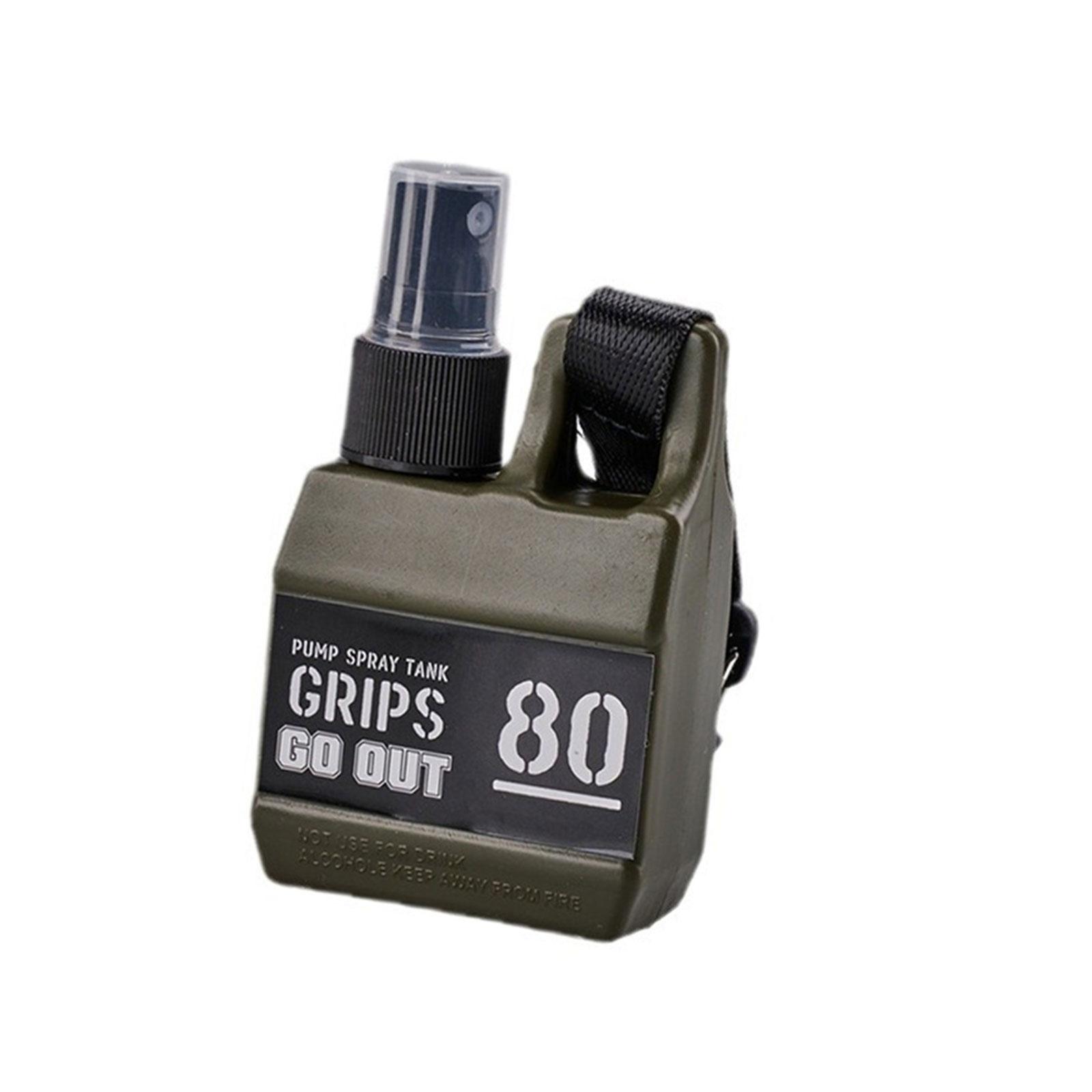 

Пустые косметические контейнеры Кемпинг Пеший туризм 80 мл Парфюмерия Многоразовый флакон-спрей с подвесной пряжкой Уличный флакон-спрей зелёный