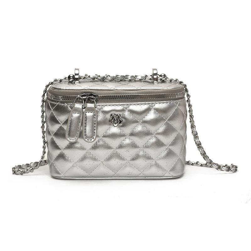 Chain bucket bag women's new fashion versatile casual high-end messenger bag box small square bag