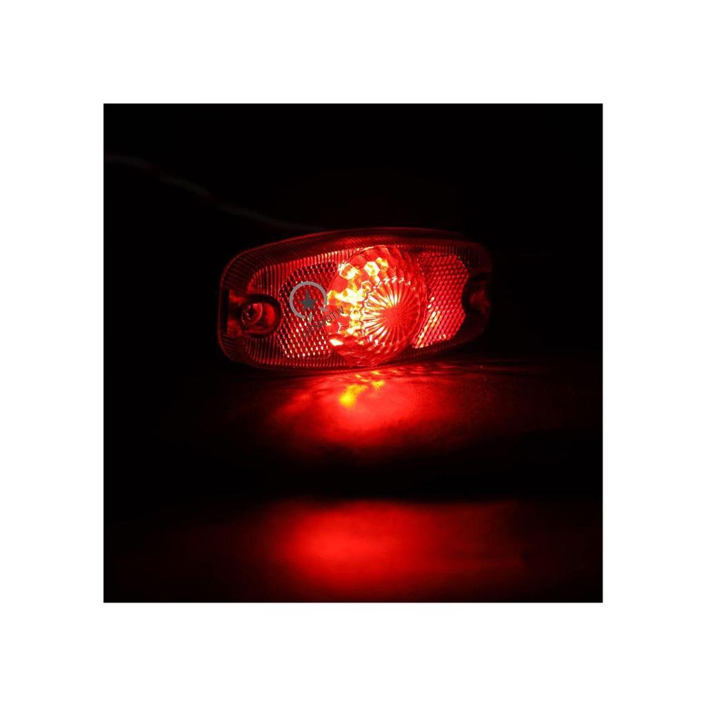 8Pcs Trailer Light 4.5 Inch Front Rear Side Marker Lights  Waterproof  for RV Truck Trailer UTE UTV 12V Marker Lights Accessories (RED)