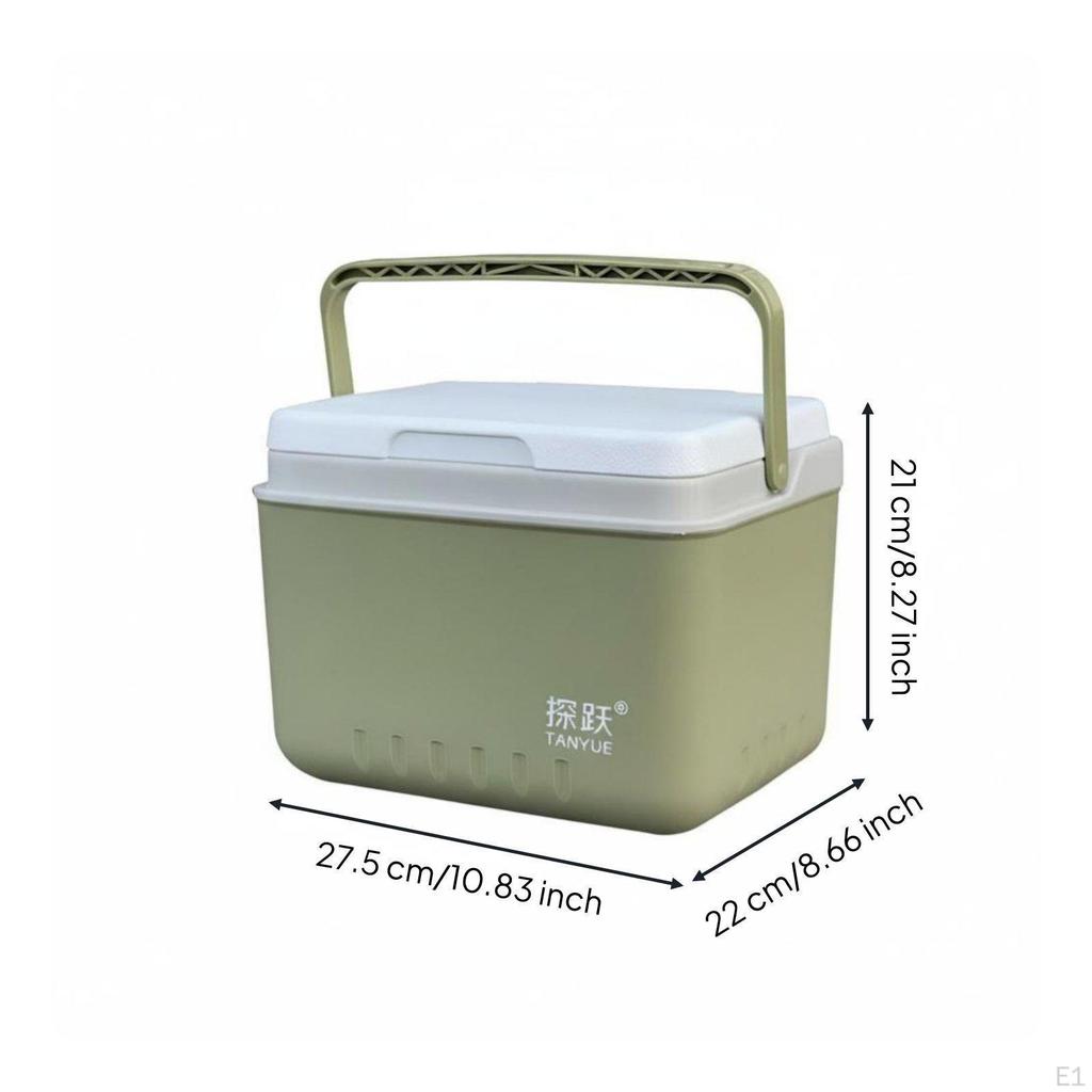 Outdoor Insulated Cooler Box, Portable Ice Chest, Car Fridge for Camping, Food Cooling