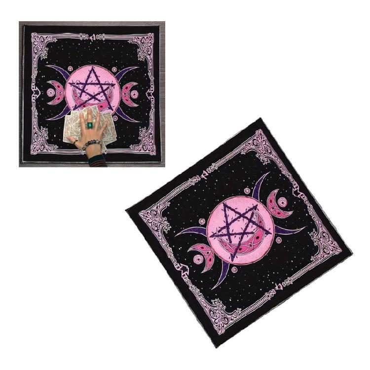 Star Moon Pattern Tarots Card Tablecloth Altars Cloth Altars Cloth Divinations Card Table Cloth Tapestry Easy Use