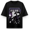 Jujutsu Kaisen Anime Quartet Printing Cotton Tshirt Unisex and Women Harajuku Fashion Loose Summer Anime Peripheral Clothing