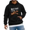Herbst Schwarz Herren Trend Hoodies Damen Lässig Streetwear Bester Papa Aufdruck Sweatshirts Langarm Harajuku Y2K Tops Frühling Weiß