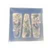 Nagelkunstform 3D-Schnitzerei Geblümte Lilienblüte Transparente Nagelkunstdekorationen DIY Silikonform