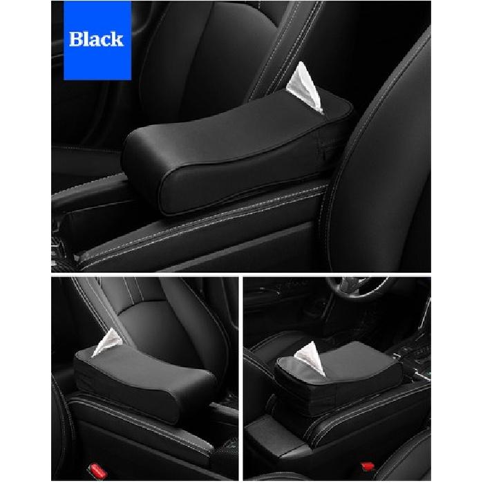 Car Armrest Pad Center Console Cushion Mat Cover Arm Rest Seat Box PU Leather
