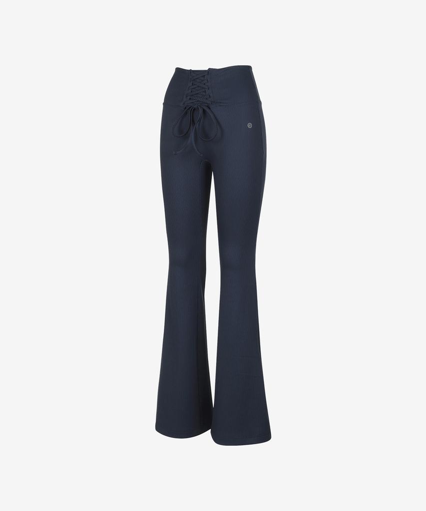 GRANDE LINE El-Touch Rib Corset Bootcut Pants_4 Colors