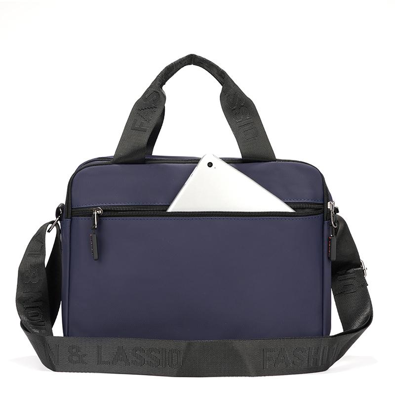 Multi-functional Outgoing Shoulder Bag Men's Commuter Portable Flat-panel Briefcase Business Crossbody Bag