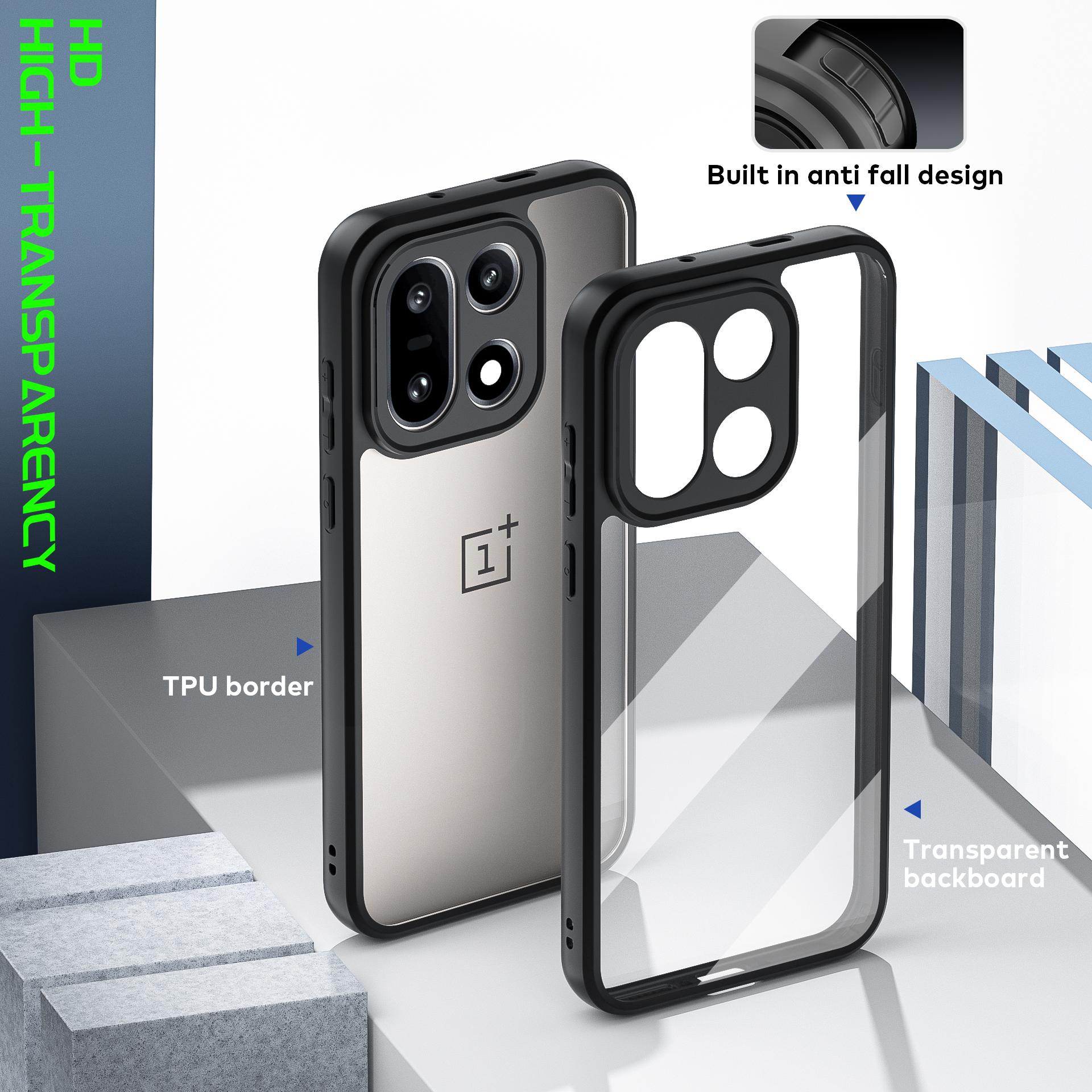 For Oneplus 15 Case Cover Oneplus 15 Funda Coque Hard Clear PC Transparent Shockproof TPU Phone Back Bumper Oneplus 15 OnePlus 15 чистый