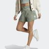 Adidas Logo Tag Mid-Rise Fitness Shorts Women Shorts Light-Green HZ1602