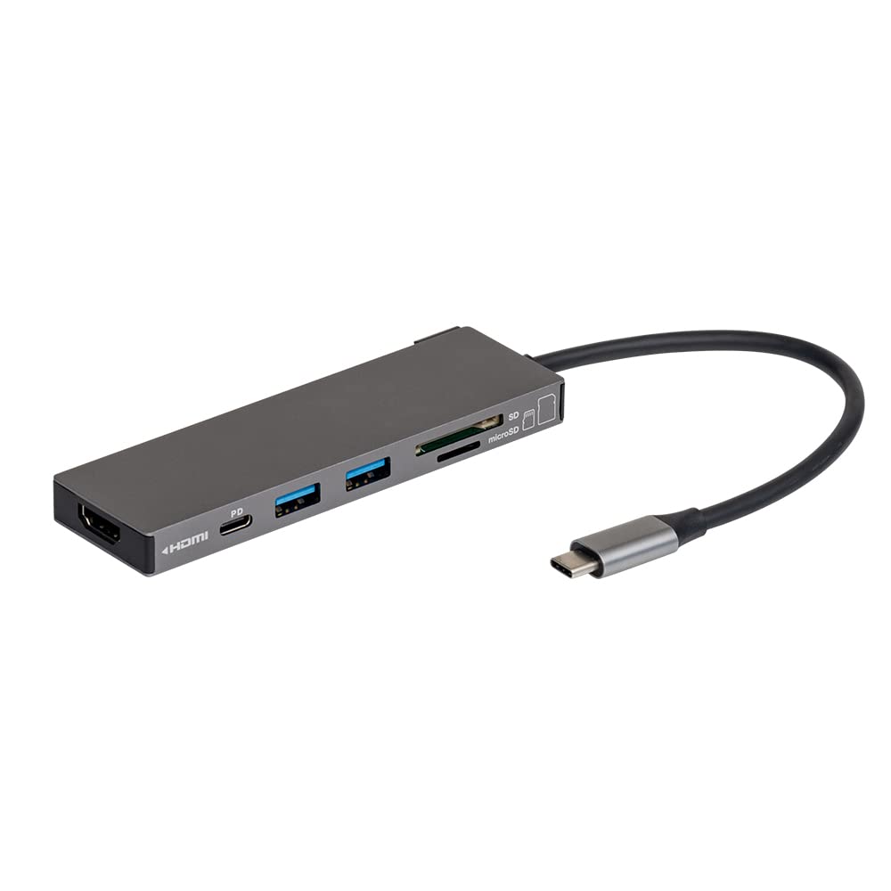 

Nakabayashi Алюминиевая док-станция Digio2 с поддержкой PD, USB Type-C, 15 см, серая, Z8789