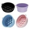 Silicone Face Ice Bath Bowl for Facials Plunge Facials Ice Therapy Folding Ice Facials Washbasin Cooling Ice Face Bucket