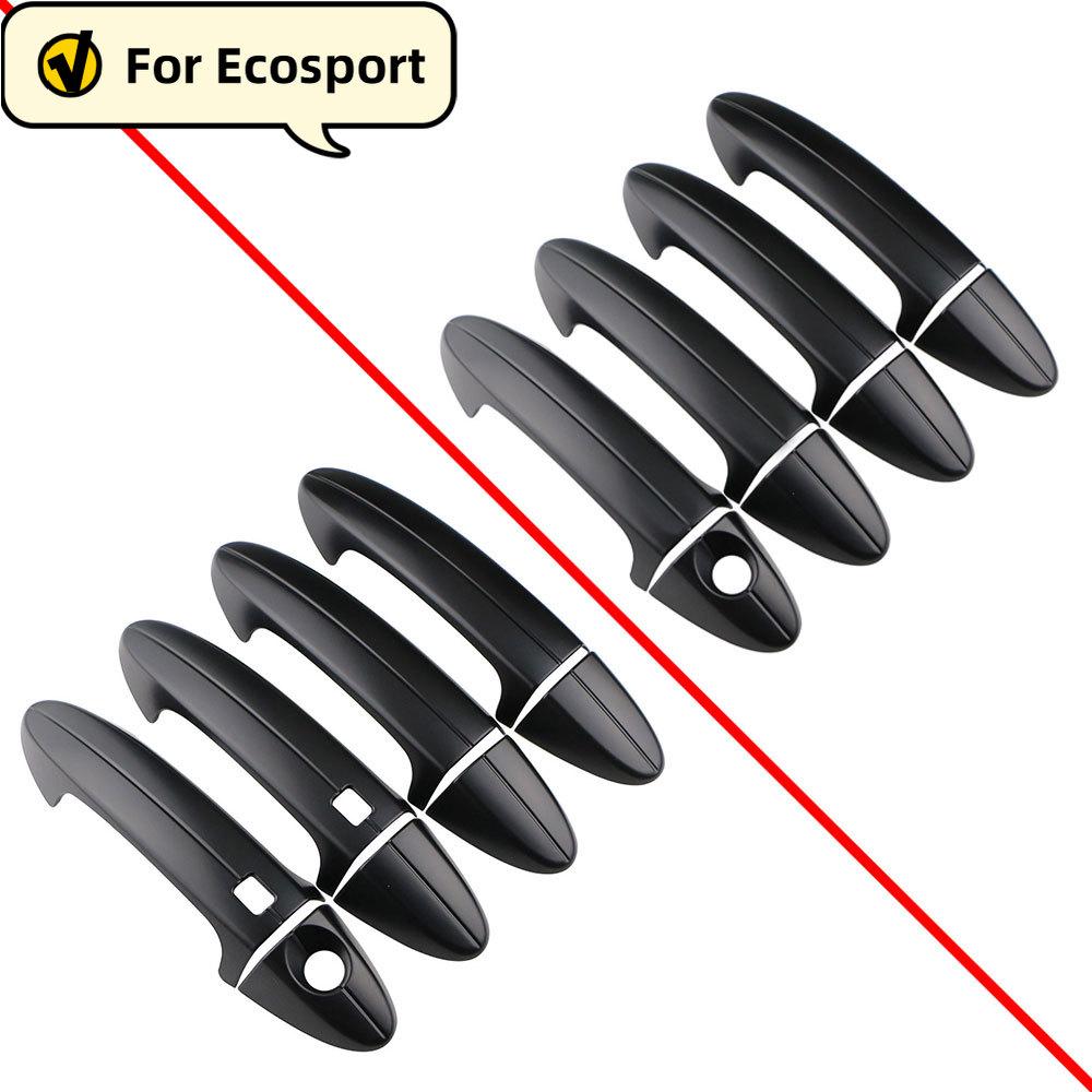 ABS Door Handle Cover Sticker Trim For Ford Ecosport 2013 2014 2015 2016 2017 2018 2019 Fiesta 2009 - 2013 Car 8pcs Accessories