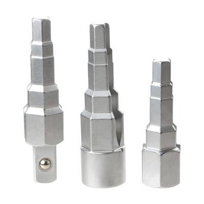 Žingsninis raktas su 1/2" ir 3/8" lizdais, 5 žingsnių, radiatoriams, vamzdžių raktas, vožtuvams, buitinei technikai