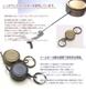 highstyle Tochigi Leather Reel Key Double Hook Mini Carabiner Antique Color Loop Type Keychain & & & (Antique/Navy)