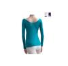 ProDance Knit Ballet PT003M Size Turquoise Top, V-Neck, Warm-Up, (M (Japan Small), Green)