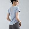 Yoga Clothes Women's Pilates Training Clothes Summer Thin Loose Quick-drying Running Sports Fitness Tops Breathable Mesh