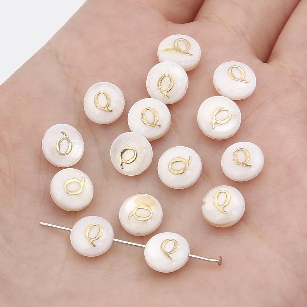 Gold Foil Seashell Beads: DIY Jewelry Making Materials for Bracelets, Necklaces, and Pendants