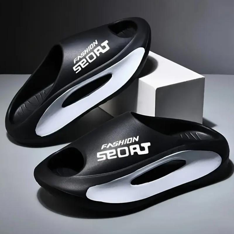 

Модные Горячие Продажи Летом 2025 года Унисекс Дышащие EVA Сандалии - Нескользящие Тапочки для Ванной Быстросохнущие Легкие Пляжные Шлепанцы 36-37 чёрный