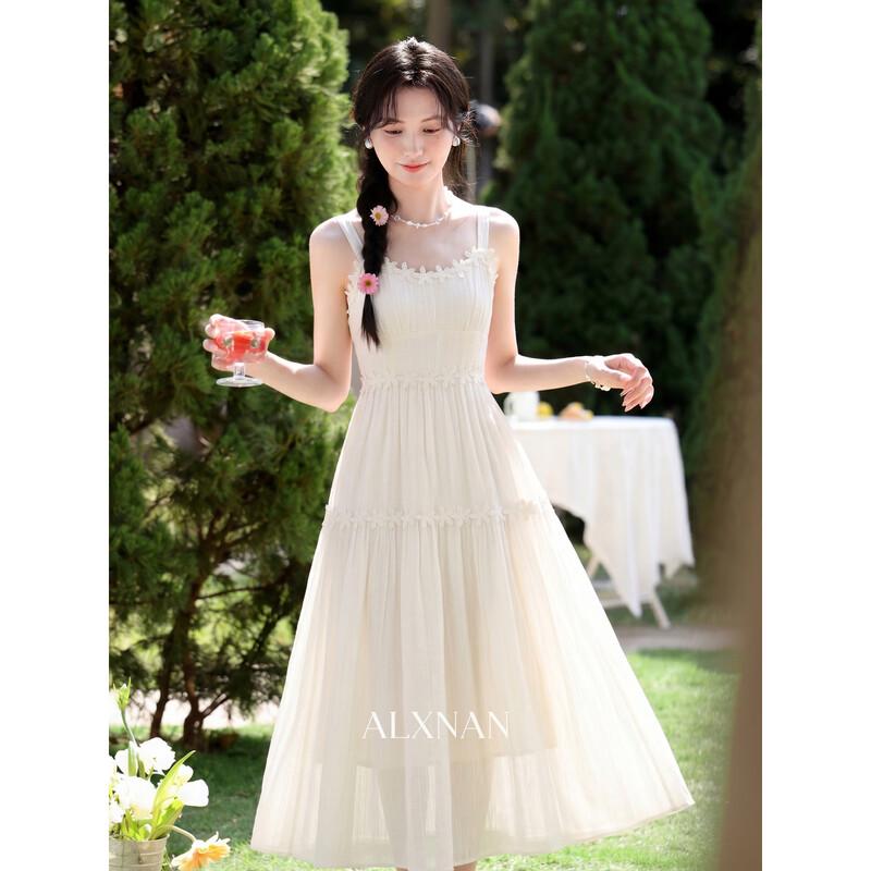 Women s Summer A-Line Spaghetti Strap Dress S