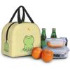 Kawaii Frosch und Libelle Isolierte Lunchbox Bento Box Wiederverwendbare Wasserdichte Lunchtasche mit Tasche für Reise Büro Picknick