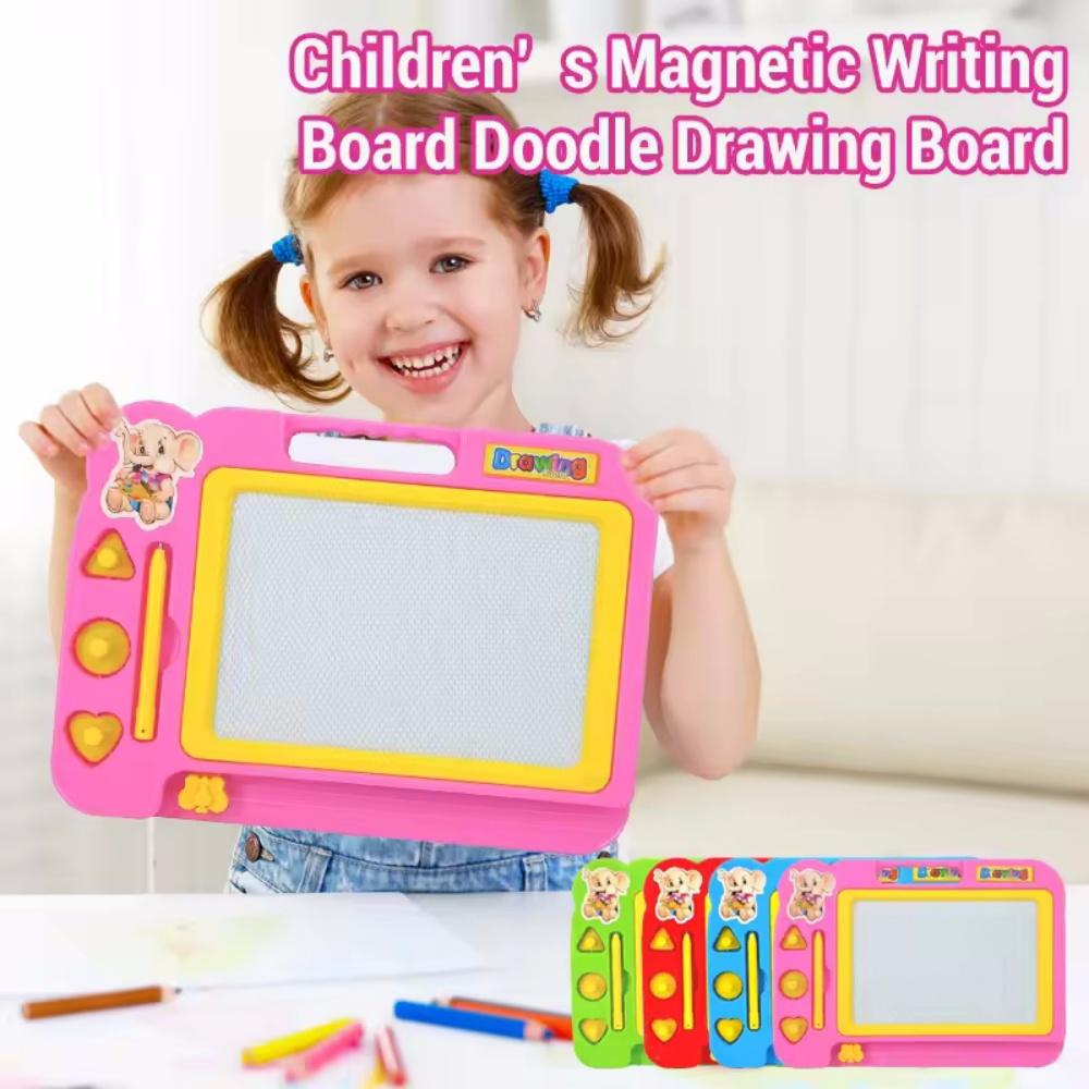 Mini Magnetic Drawing Board Erasable Colorful Writing Pad with One Pen Painting Graffiti Art Educational Preschool Tool Kids Toy