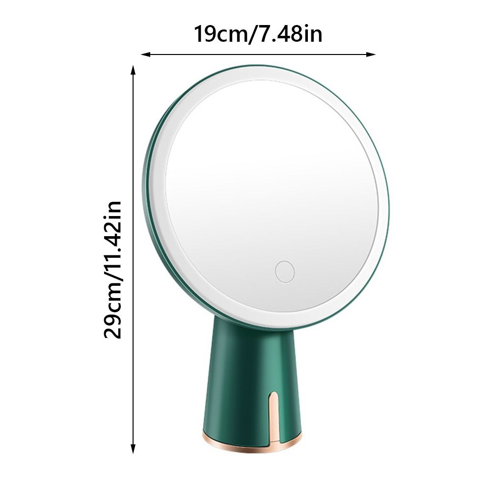 4K Silver Plated LED Makeup Mirror Touch Control Angle Friendly Design Vanity Mirror 3 Brightness Settings Adjustable