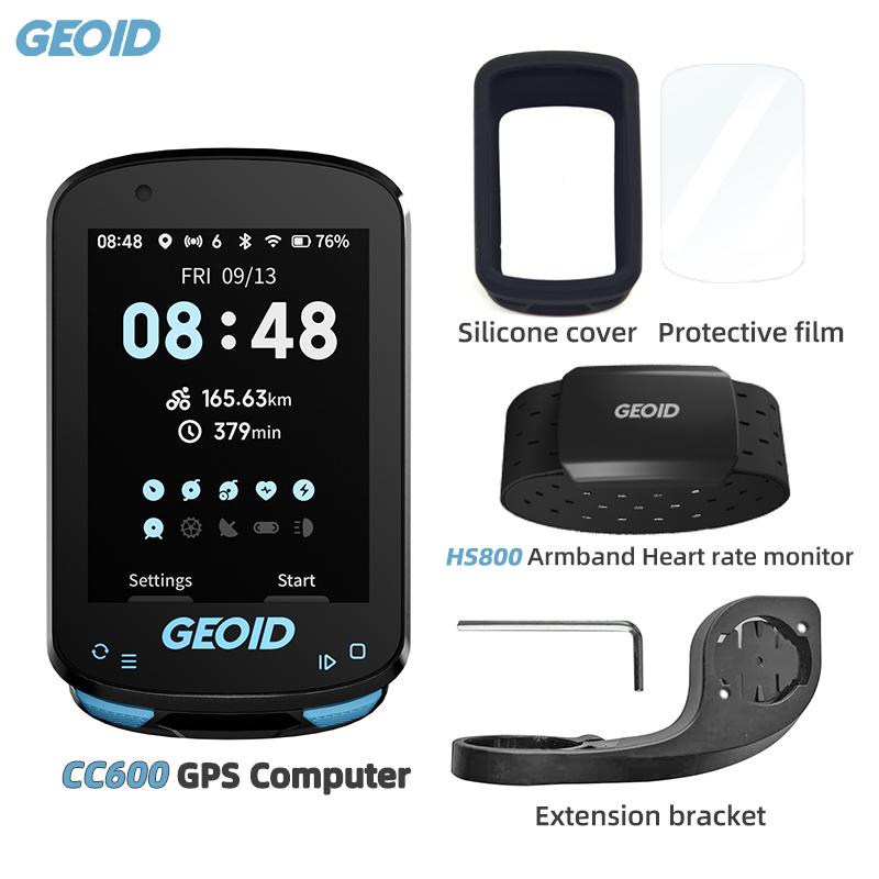 GEOID CC600 Navigazione Percorso GPS per Bicicletta Computer 11 Lingue Ciclocomputer Wireless WIFI Automatico ANT+ Odometro