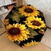 1PC Sunflower Pattern Umbrella-8-Rib Reinforced Portable Folding Travel Suitable for All Seasons Outdoor Daily Use-H0319