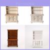 Wooden Dollhouse Miniature Display Cabinet With Four Drawers For Collectors And Craft Enthusiasts