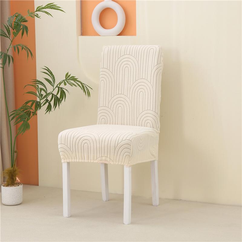 1-6Pcs Solid Stretch Dining Chair Covers Removable Slipcovers for Living Room Hotel Banquet Home Use