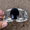Black Onyx Gemstone Handmade 925 Sterling Silver Cuff Bangle Adjustable KKG-1066