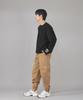 Seinteukeulu Snap Button Wide Cargo Jogger Pants Swc-361 Camel