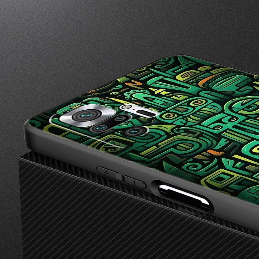 Vintage Totem Painting Phone Case Cover for Redmi 14C 10C Note 15 14 13 12 10 11 K40 Pro Plus 5G Shockproof Soft TPU Shell Bags