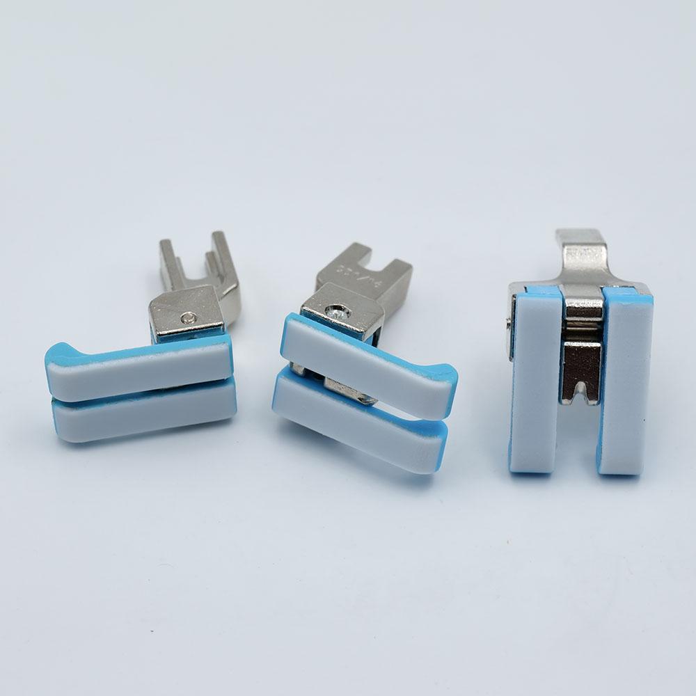 1PC Industrial Sewing Machine Plastic Double Compensating Presser Foot Industrial Lockstitch Standard Foot CD1/32'' 1/16''